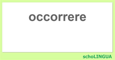 Occorrere